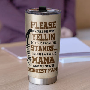 Personalized American Football Tumbler - For Mama - That's My Boy - Tumbler Cup - GoDuckee