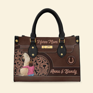 Horse Mom Leather Bag - Leather Bag - GoDuckee