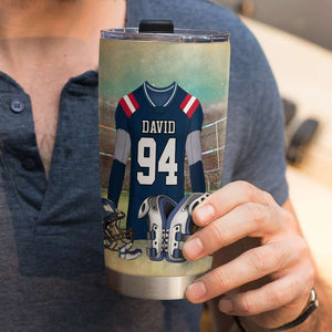Personalized American Football Tumbler - It's Not Just A Field It's Our Home - Tumbler Cup - GoDuckee