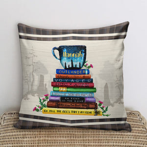 Outlander Bookstack Go Tell The Bees - Personalized Pillow - Gift for Fans - Pillow - GoDuckee