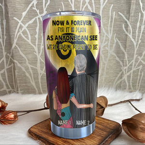 Personalized Couple Tumbler - To my love, we're simply meant to be nightmare before christmas - Tumbler Cup - GoDuckee