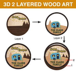 American Football PW-2LWAAR- Personalized 3D 2-Layered Wood Art - Wood Sign - GoDuckee