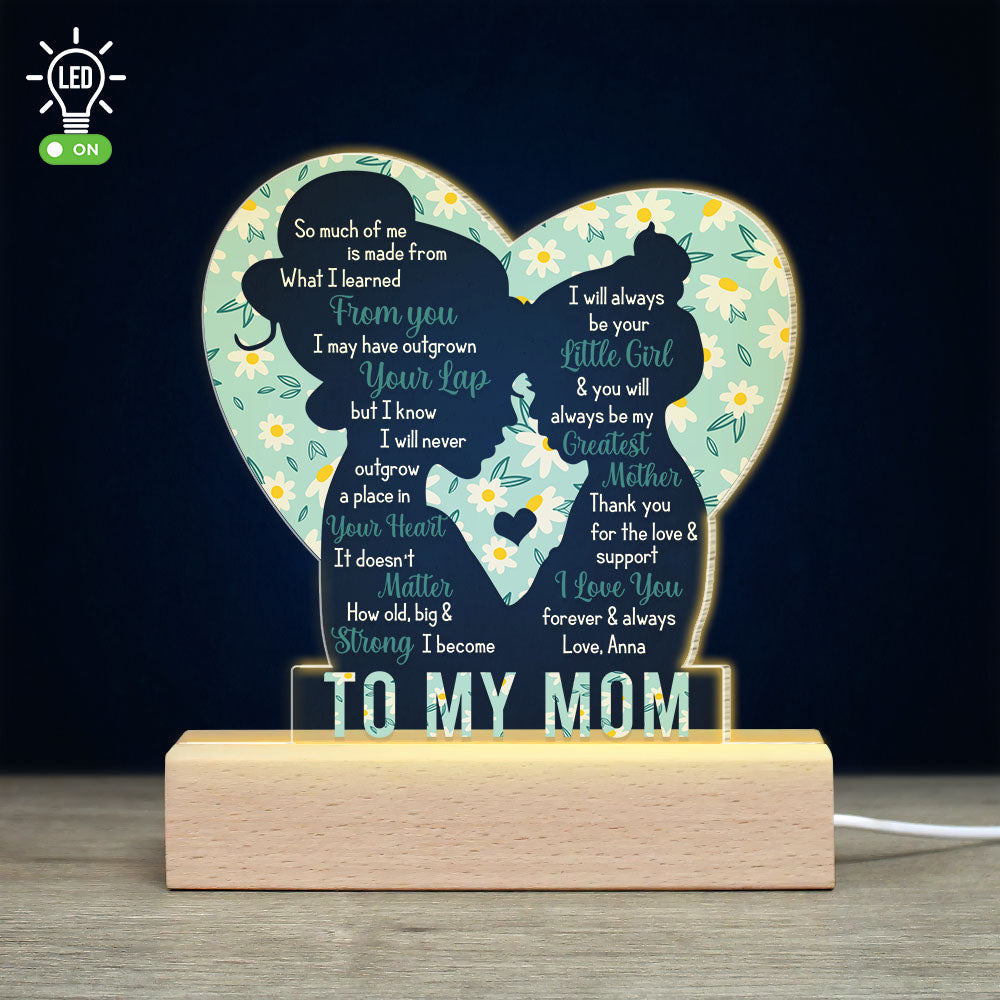 Happy Mother's Day To The Best Dog Mom Personalized 3D LED Light