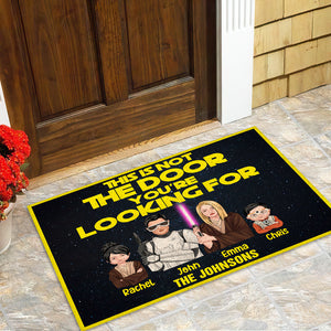 Custom Family Shape Doormat - This Is Not The Door You're Looking For - Doormat - GoDuckee