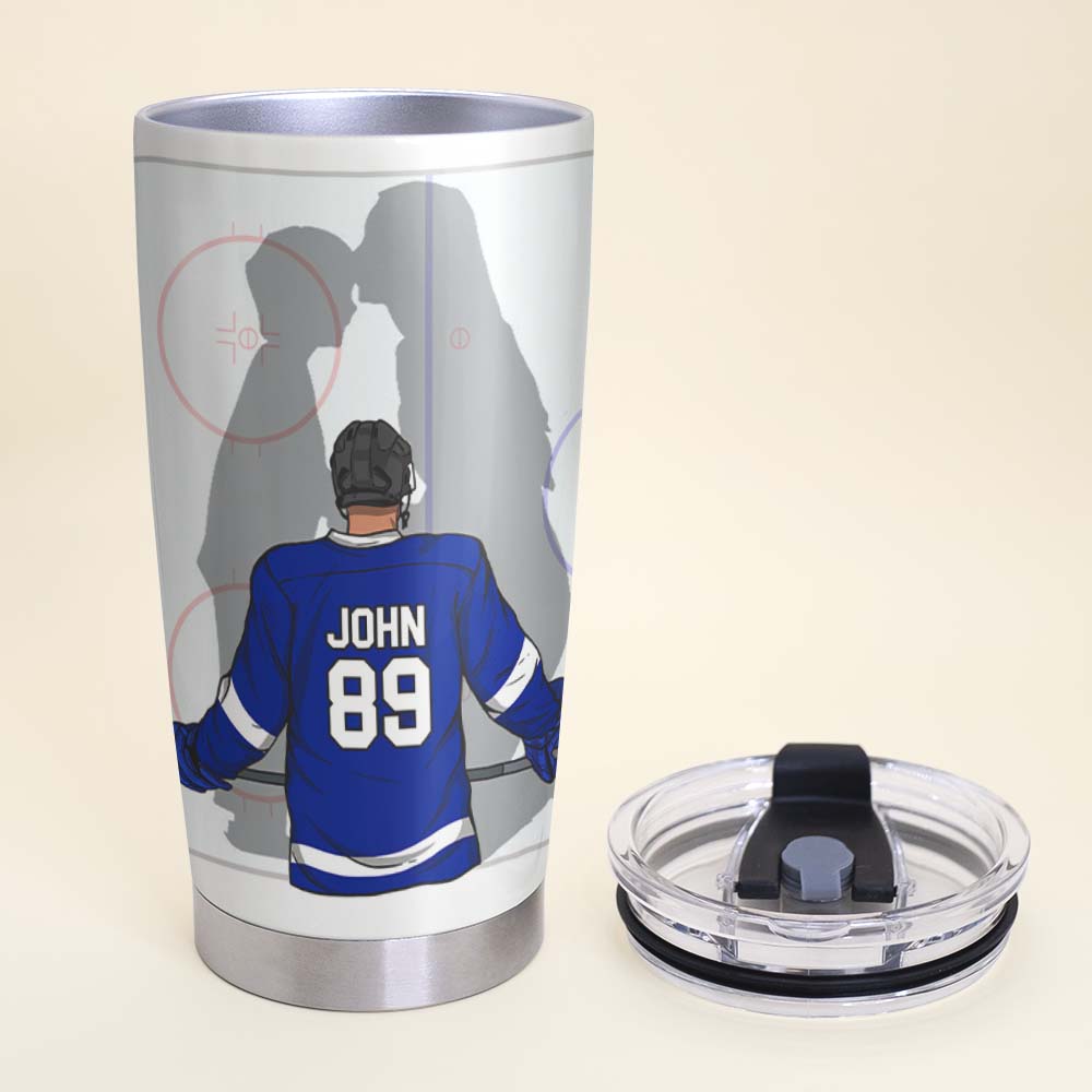 Hockey Player Girl Personalized Water Bottle – All Seasons Gifts