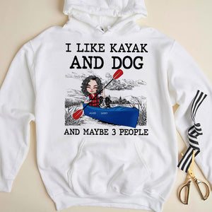 Kayak I Like Kayak And Dog And Maybe 3 People Personalized Shirts - Shirts - GoDuckee