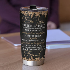 Personalized Golden Girls Tumbler - Thank You For Being A Friend - Tumbler Cup - GoDuckee