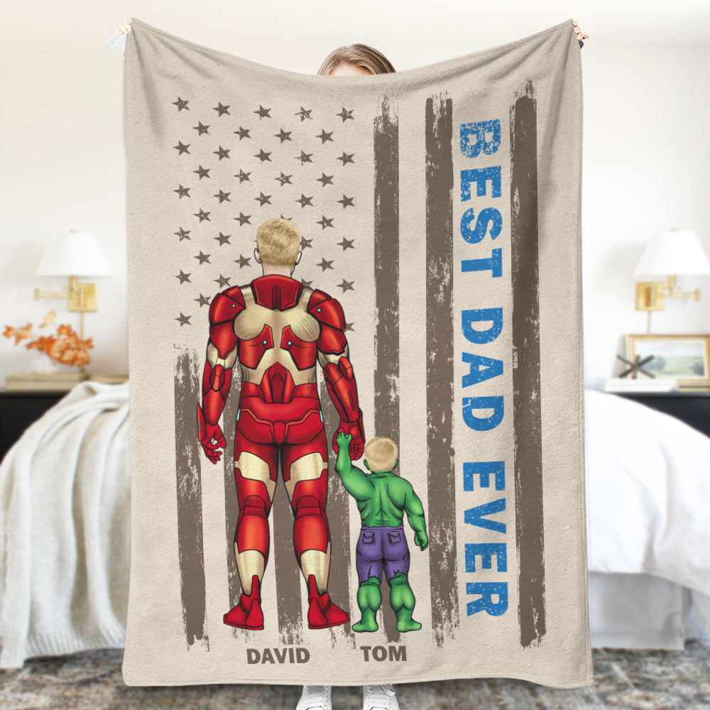 Father's Day 05NATN180423TM Personalized Blanket - Blanket - GoDuckee