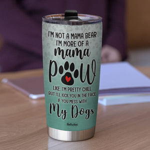 Personalized Dog Mom Tumbler - I'm More Of A Mama Paw - Leopard Patterns - Tumbler Cup - GoDuckee