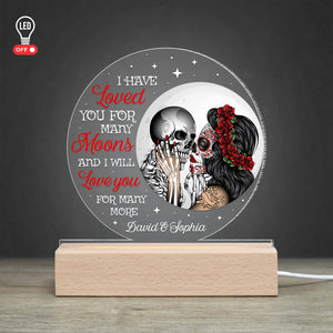 I Will Love You For Many More, Personalized Couple 3D Led Light Wooden Base - Led Night Light - GoDuckee