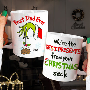 We're The Best Presents From Your Christmas Sack, Personalized Mug, Gift For Best Dad Ever - Coffee Mug - GoDuckee