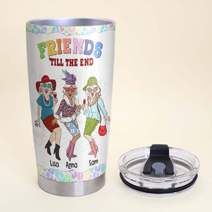 God Made Us Best Friends Because No Mother Can Handle Us As Sisters, Personalized Bestie Tumbler - Tumbler Cup - GoDuckee