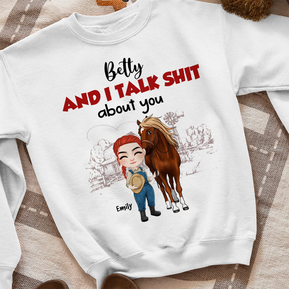I Talk About You, Personalized Shirt, Gift For Horse Lover - Shirts - GoDuckee