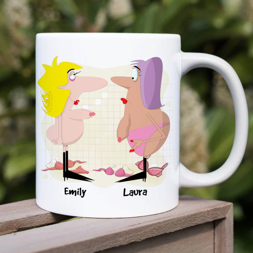 Best Friends Are Like A Good Bra, Gift For Bestie, Personalized Mug, Best Friends Mug - Coffee Mug - GoDuckee