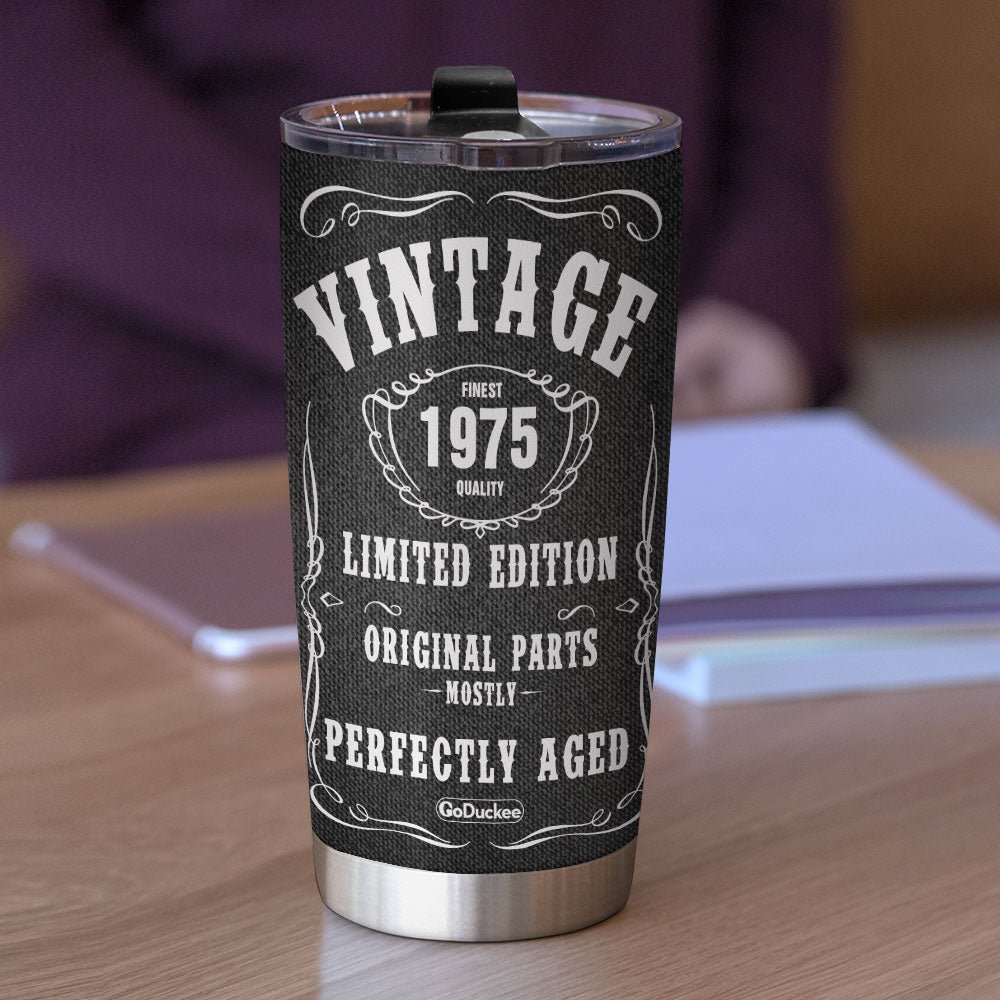 Personalized Jeans Girl Tumbler - Mostly Original Parts - J.Daniels - Tumbler Cup - GoDuckee