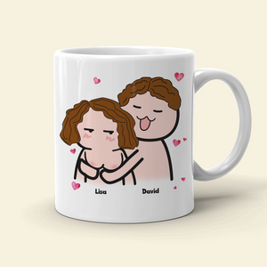 I Adore You And Love Every Part Of You- I Love Your Boobs Personalized Mug, Couple Gift - Coffee Mug - GoDuckee