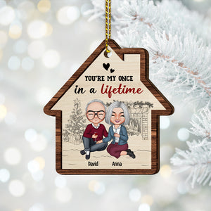 You're My Once In A Lifetime Personalized Old Couple, Christmas Tree Decor - Ornament - GoDuckee