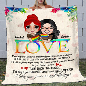 Love I Love You Forever And Always - Personalized Blanket - Blanket - GoDuckee