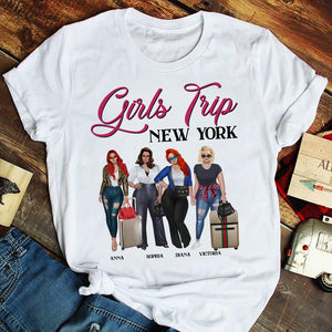 Girls Trip Personalized Shirt Gift For Friends Traveling Girls - Shirts - GoDuckee