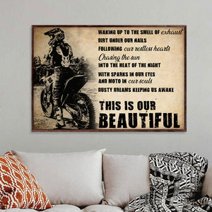 Personalized Motocross Girl Poster - This Is Our Beautiful - Poster & Canvas - GoDuckee