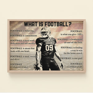 What Is Football, Personalized Football Poster - Poster & Canvas - GoDuckee