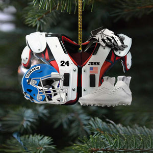 American Football Ornament, Personalized Ornament, Gift For Football Fans - Ornament - GoDuckee