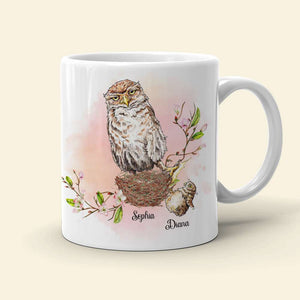 Behind Every Crazy Daughter Is A Mother, Funny Owl Personalized Coffee Mug - Coffee Mug - GoDuckee