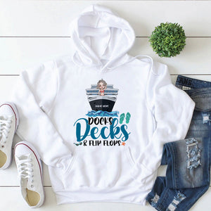 Cruising Docks Decks And Flip Flops Personalized Shirts - Shirts - GoDuckee