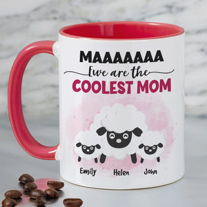 Ewe Are The Coolest Mom, Gift For Mom, Personalized Mug, Sheep Mug, Mother's Day Gift - Coffee Mug - GoDuckee