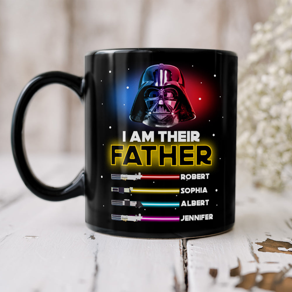 I Am Father 01NAQN170423 Personalized Black Mug - Coffee Mug - GoDuckee