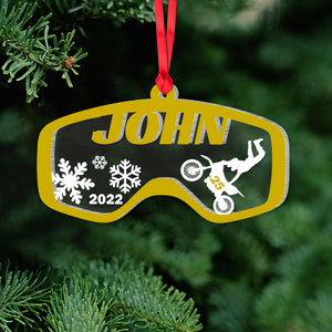 Personalized Motocross Ornament, Christmas Tree Decor - Ornament - GoDuckee