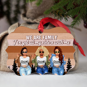 Black Sister We Are Family - Personalized Ornament - Ornament - GoDuckee