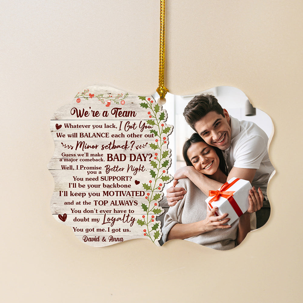 Couple You Got Me I Got Us Personalized Benelux Ornament - Ornament - GoDuckee