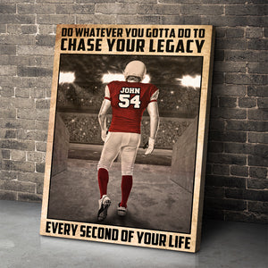 American Football Every Second Of Your Life - Personalized Wall Art - Poster & Canvas - GoDuckee
