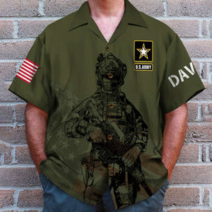 Custom Military Unit - Personalized Army Veteran Hawaiian Shirt - It Was Once My Lif - Hawaiian Shirts - GoDuckee