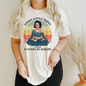 Every Little Thing Is Gonna Be Alright Personalized Yoga Shirts - Shirts - GoDuckee