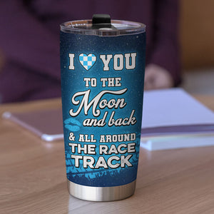 I Love You To The Moon And Back, Personalized Tumbler, Gift For Couples - Tumbler Cup - GoDuckee