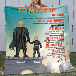 To My Daughter/Son... I Love You Dad - Personalized Blanket - Blanket - GoDuckee