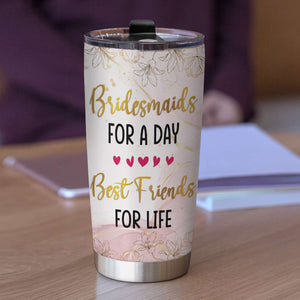 I Can't Marry My Mister Without My Sister Personalized Tumbler Cup, Gift For Friends - Tumbler Cup - GoDuckee