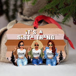 Black Sister It's A Sista Thang - Personalized Ornament - Ornament - GoDuckee