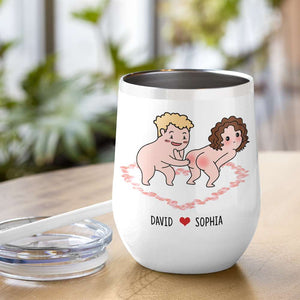 I'll Slap Your Butt For Any Reason And I Love You Without Any Condition Personalized Couple White Mug, Accent Mug, Wine Tumbler - Coffee Mug - GoDuckee