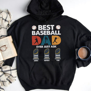 Best Baseball Dad Ever Just Ask Personalized Baseball Dad Shirts - Shirts - GoDuckee