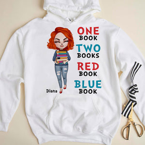 Book One Book Two Book Red Book Blue Book Personalized Shirts - Shirts - GoDuckee