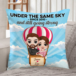 Under The Same Sky, Personalized Pillow, Funny Gifts For Couple - Pillow - GoDuckee