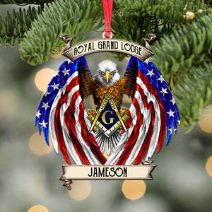 Freemasonry Royal Grand Lodge Personalized Christmas Ornament - Ornament - GoDuckee