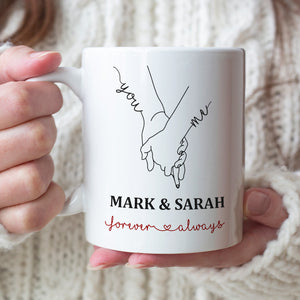 Never Stop Saying I Love You Personalized Couple Mug, Gift For Couple - Coffee Mug - GoDuckee