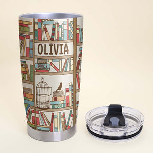 Reading Book Name, Personalized Tumbler - Tumbler Cup - GoDuckee