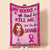 Breast Cancer Awareness - Personalized Boxing Girl Blanket - My Boobs Tried To Kill Me But I'm Too Savage - Blanket - GoDuckee