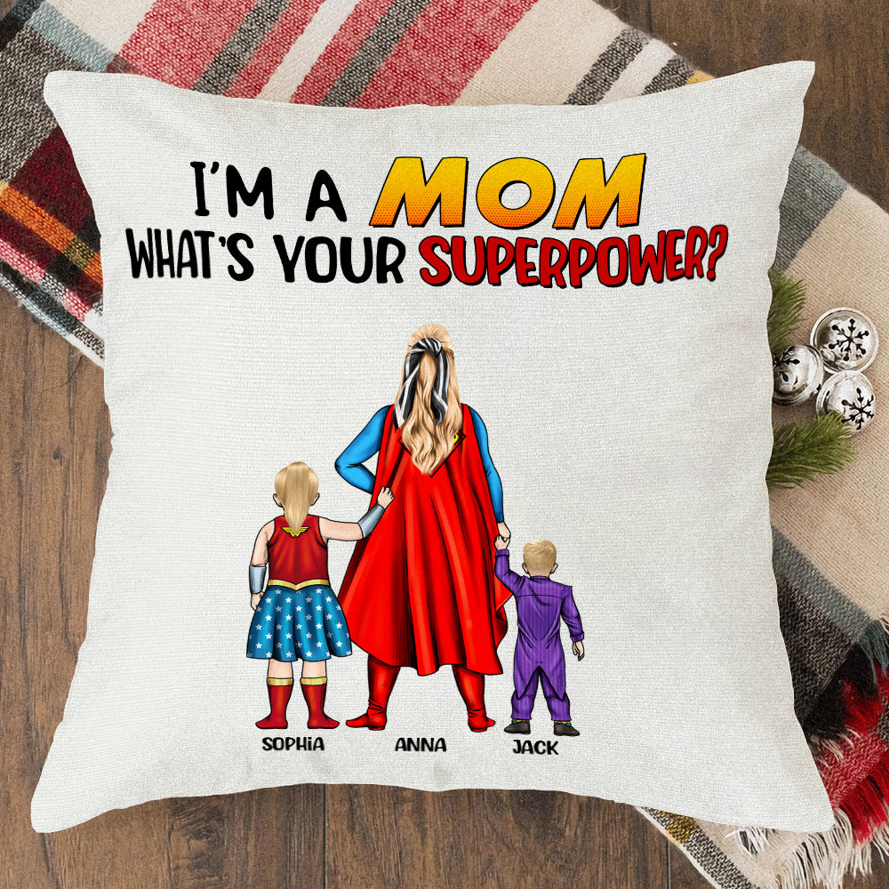 Mom 01DNTN010423TM Personalized Square Pillow - Pillow - GoDuckee