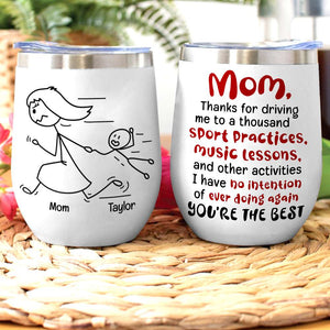 Mom You're The Best, Personalized Coffee Mug, Running With Mom Coffee Mug, Mother's Day Gift, Birthday Gift For Mom - Coffee Mug - GoDuckee